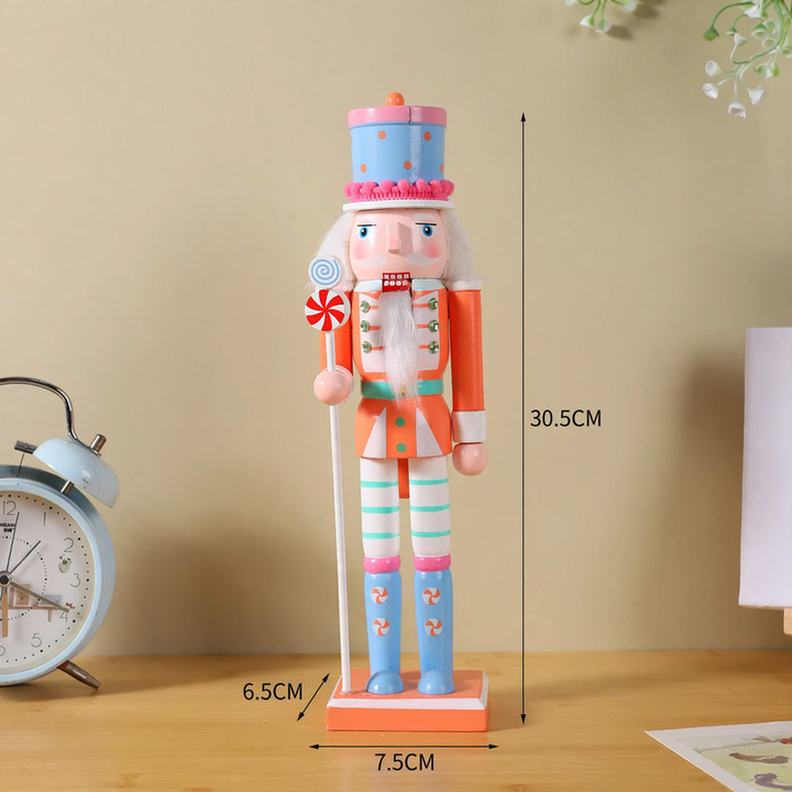 Dekorative Holz-Nussknacker-Figur mit Hasenohren