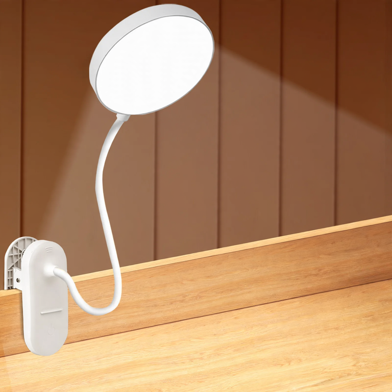 LED-Klemmleuchte für Nachttisch und Schreibtisch
