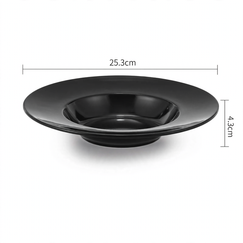 Flacher Teller, Melamin, rund, 20–28 cm