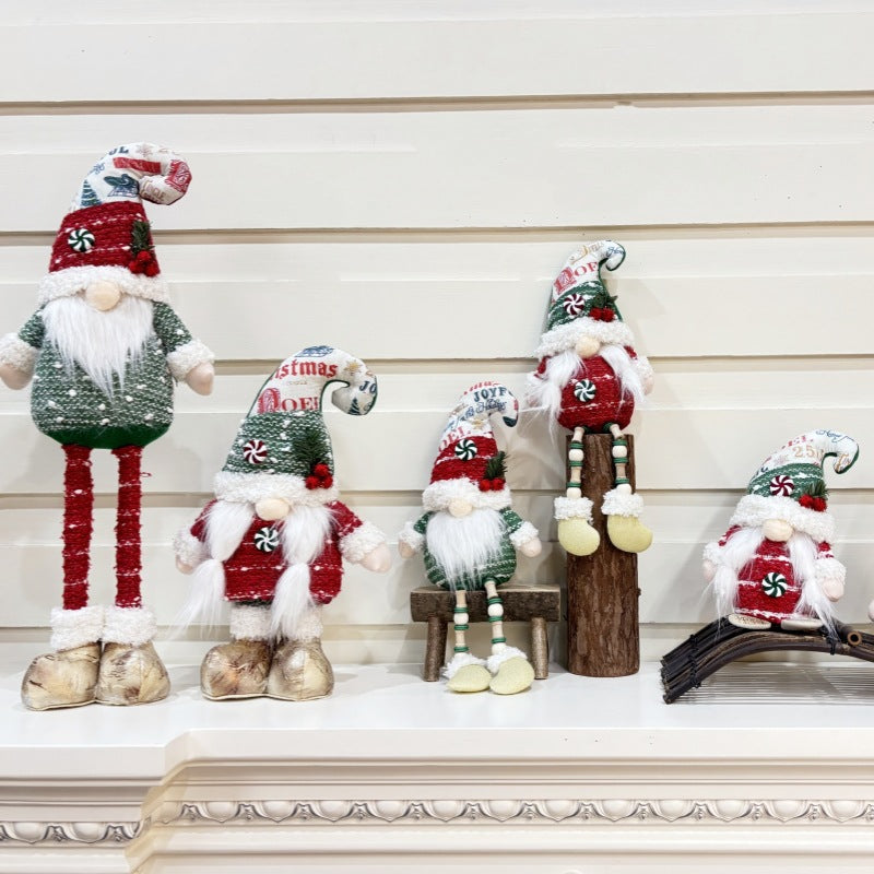 Verstellbare Wichtelfigur für die Weihnachtsdekoration