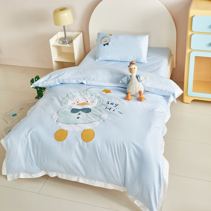 Kindergarten-Bettwäsche-Set mit Cartoon-Motiven