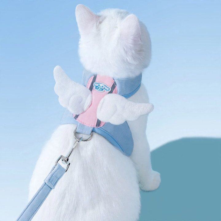 Katzen-Brustgeschirr mit Leine, Stoff