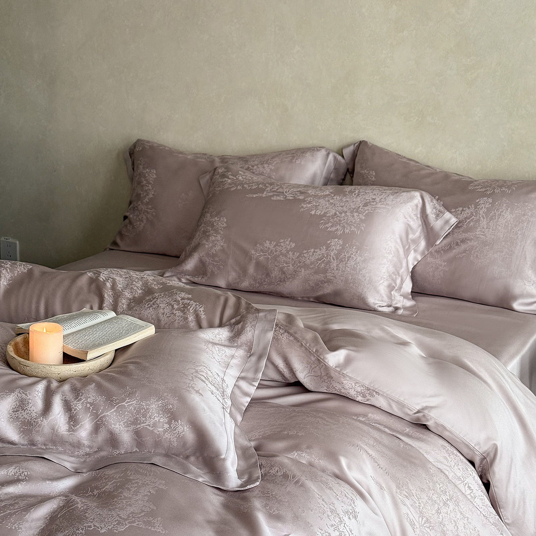 Tencel-Bettwäsche, 4-teilig, elegant, kühlend