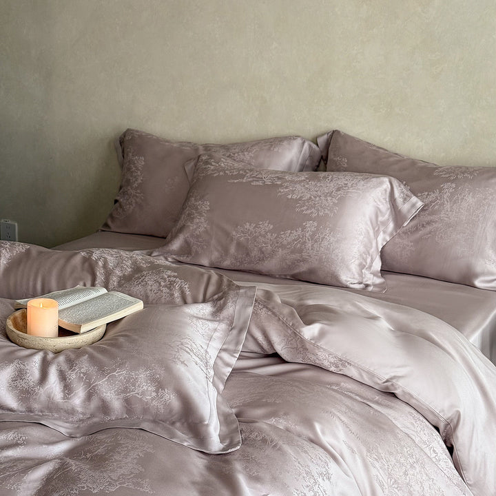 Tencel-Bettwäsche, 4-teilig, elegant, kühlend