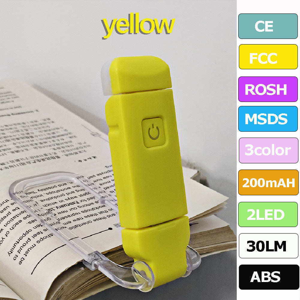Mini-LED-Klemmleuchte, faltbar, USB-aufladbar