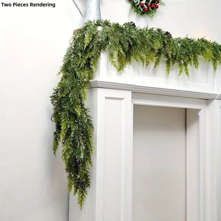 Weihnachtskranz, Kunststoff, handgefertigt
