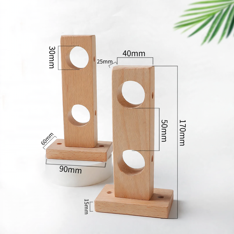 Gardinenstange aus Buche, 29 mm