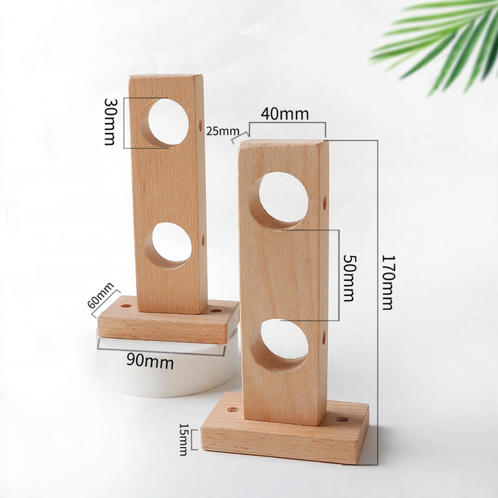 Gardinenstange aus Buche, 29 mm