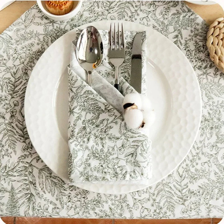 18" Baumwollblumenmuster Tischunterlage Küchentisch Abendessen Serviette | Karnz