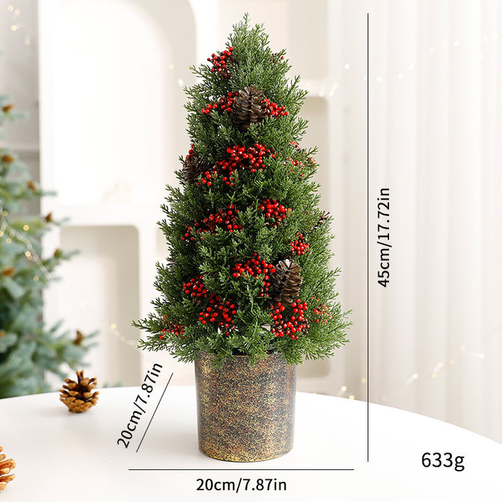 Dekorative Mini-Weihnachtsbaum-Tischdekoration