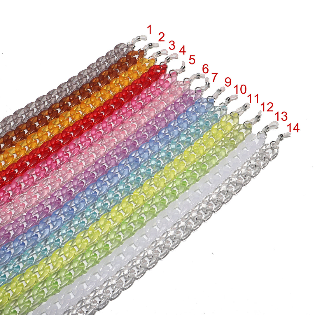 Chunky Acryl Brille Kette Karnz 1787367687