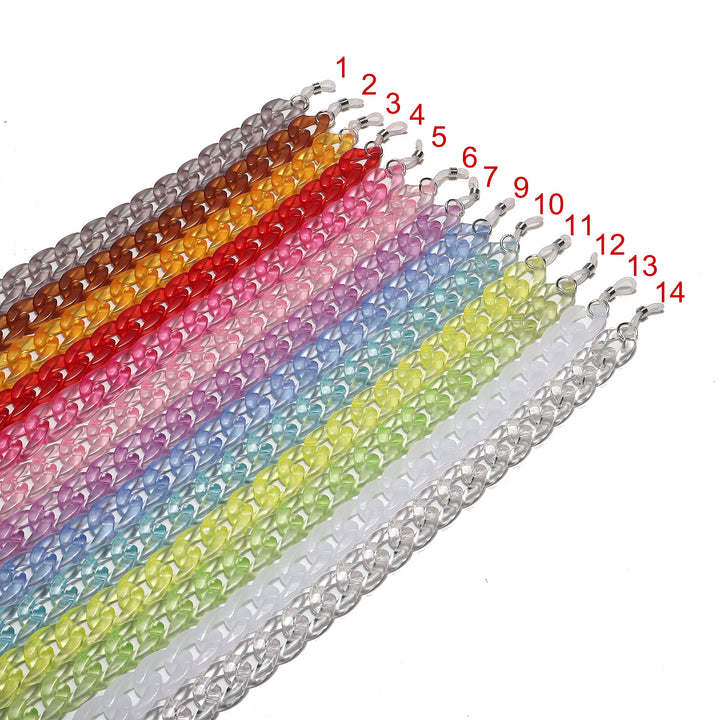Chunky Acryl Brille Kette Karnz 1787367687