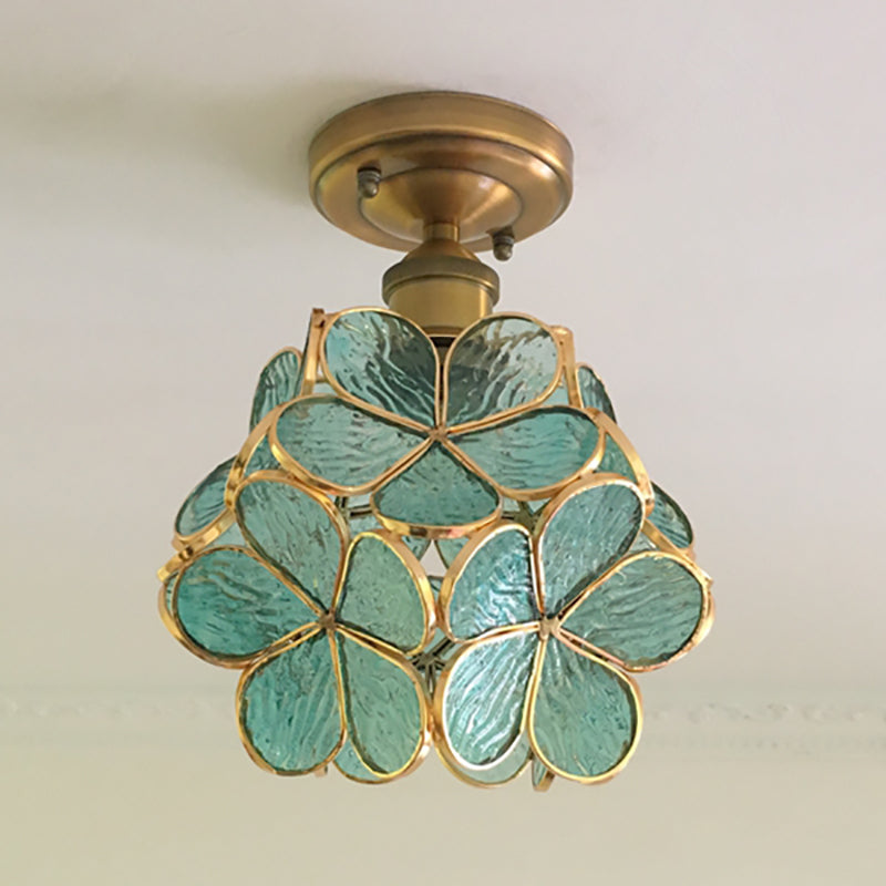 Retro-Stil PVC Deckenlampe – Blumenmuster für einen einzigartigen Look | Karnz
