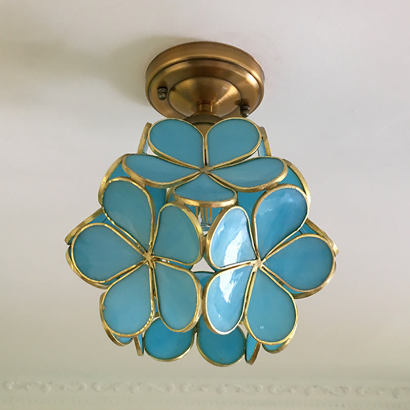 Retro-Stil PVC Deckenlampe – Blumenmuster für einen einzigartigen Look | Karnz