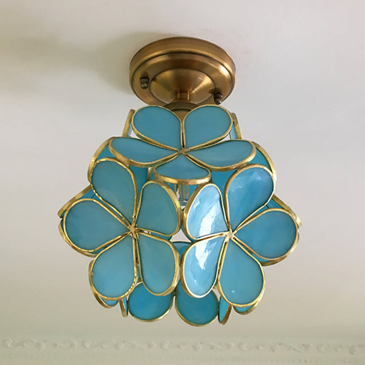 Retro-Stil PVC Deckenlampe – Blumenmuster für einen einzigartigen Look | Karnz