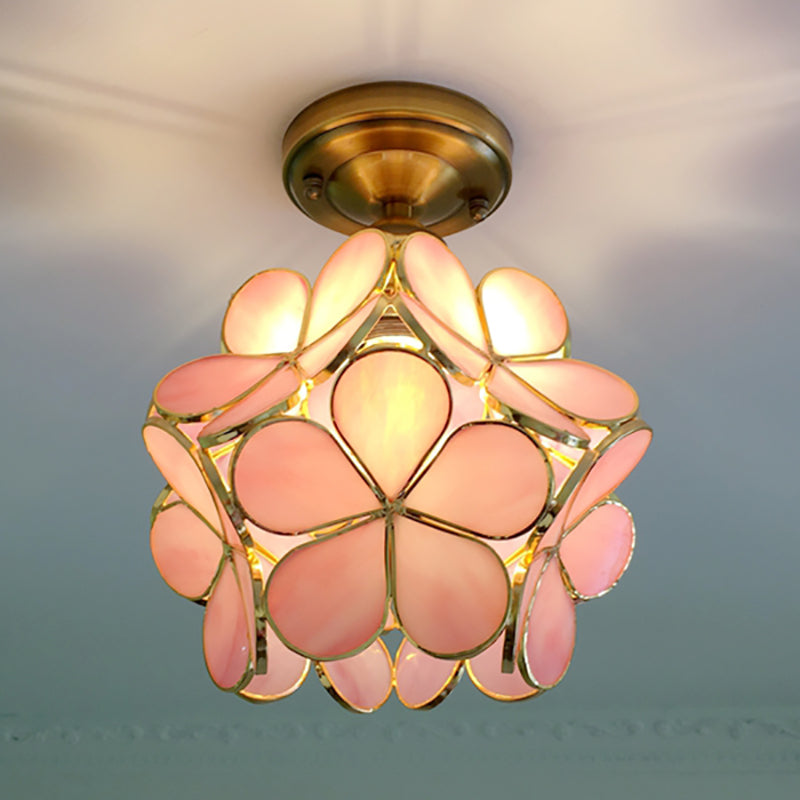 Retro-Stil PVC Deckenlampe – Blumenmuster für einen einzigartigen Look | Karnz
