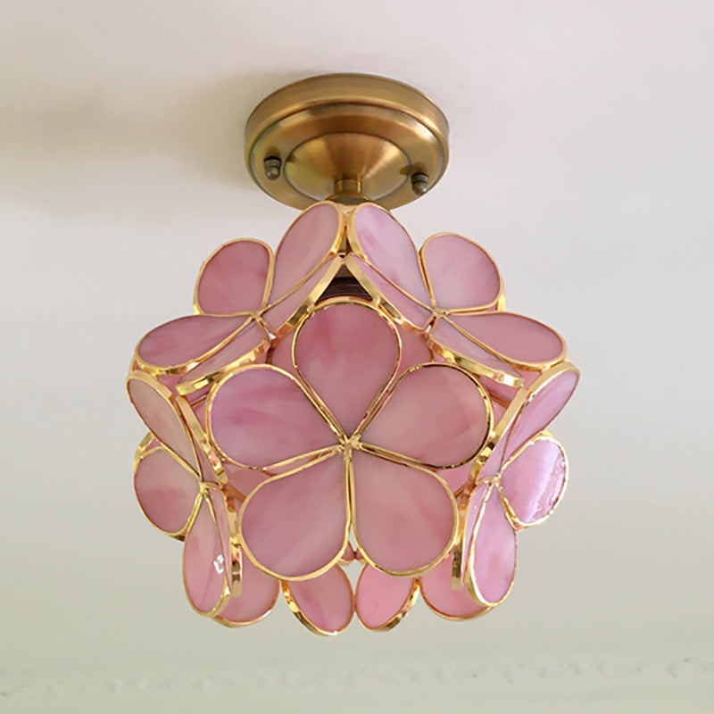 Retro-Stil PVC Deckenlampe – Blumenmuster für einen einzigartigen Look | Karnz