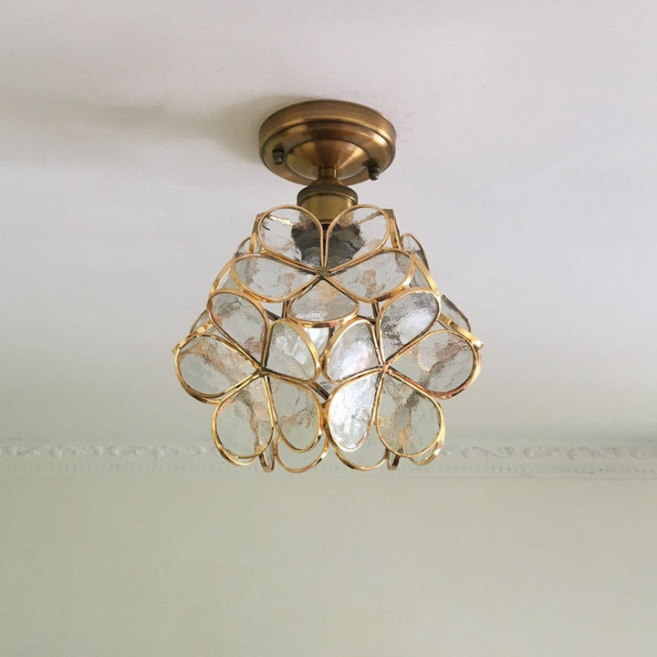 Retro-Stil PVC Deckenlampe – Blumenmuster für einen einzigartigen Look | Karnz
