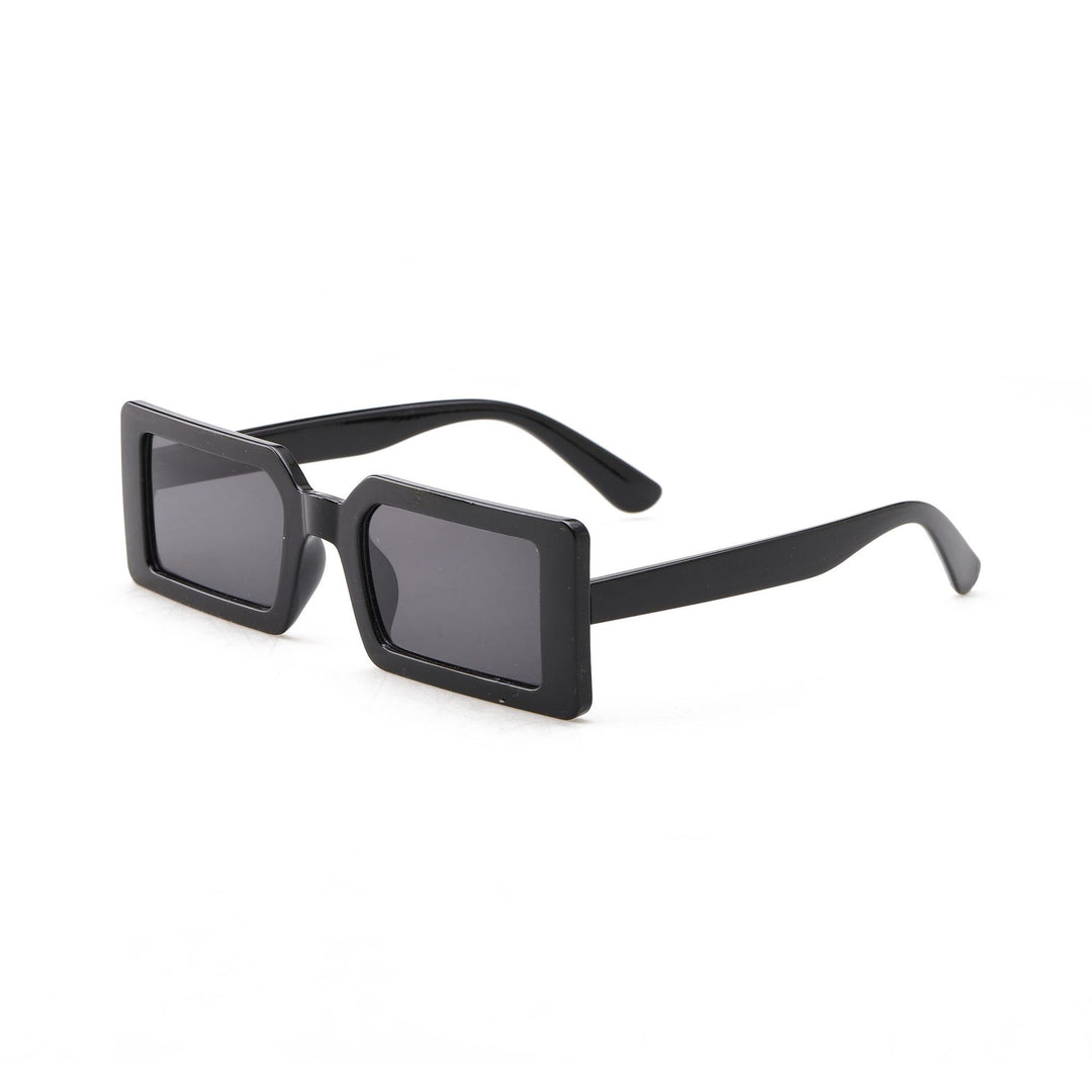 Damen quadratische Sonnenbrille mit modernem Transparentrahmen Karnz