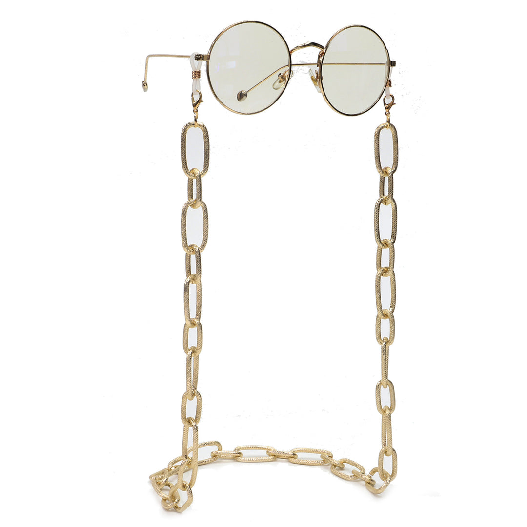 Chunky Metall Brillen Kette Karnz