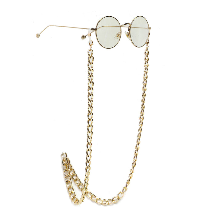 Chunky Metall Brillen Kette Karnz