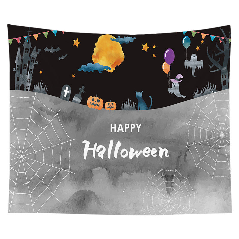 Halloween-Wandteppich mit Pumpkin-Jack-O'-Lantern-Druck
