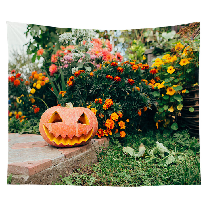 Halloween-Wandteppich mit Pumpkin-Jack-O'-Lantern-Druck