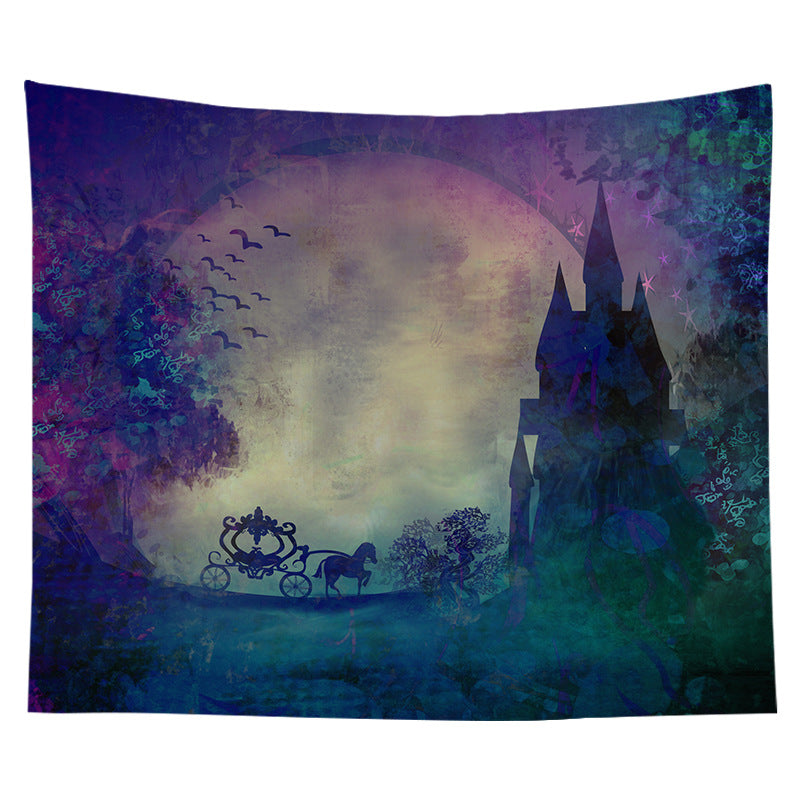 Halloween-Wandteppich mit Pumpkin-Jack-O'-Lantern-Druck