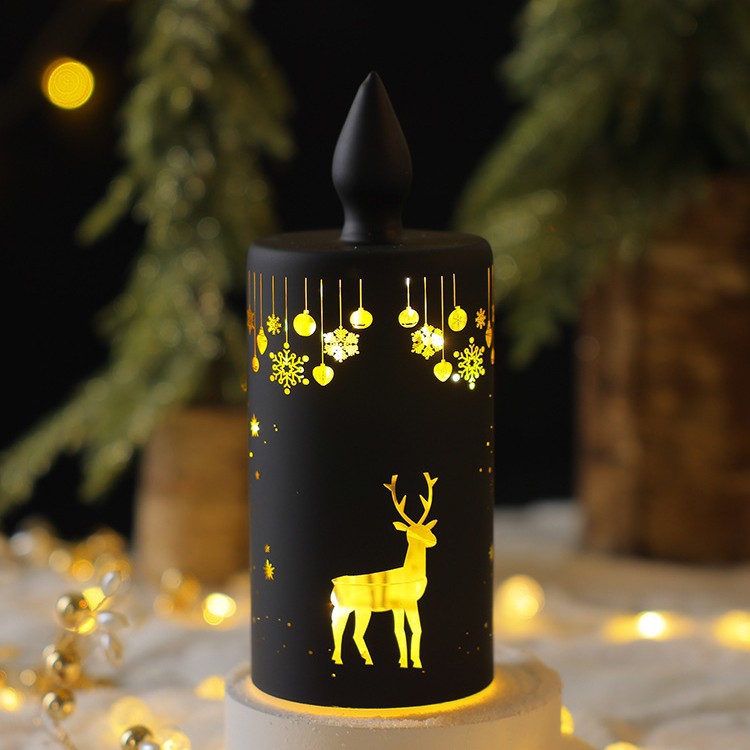 Beleuchtete Glas-Dekoration für Weihnachten