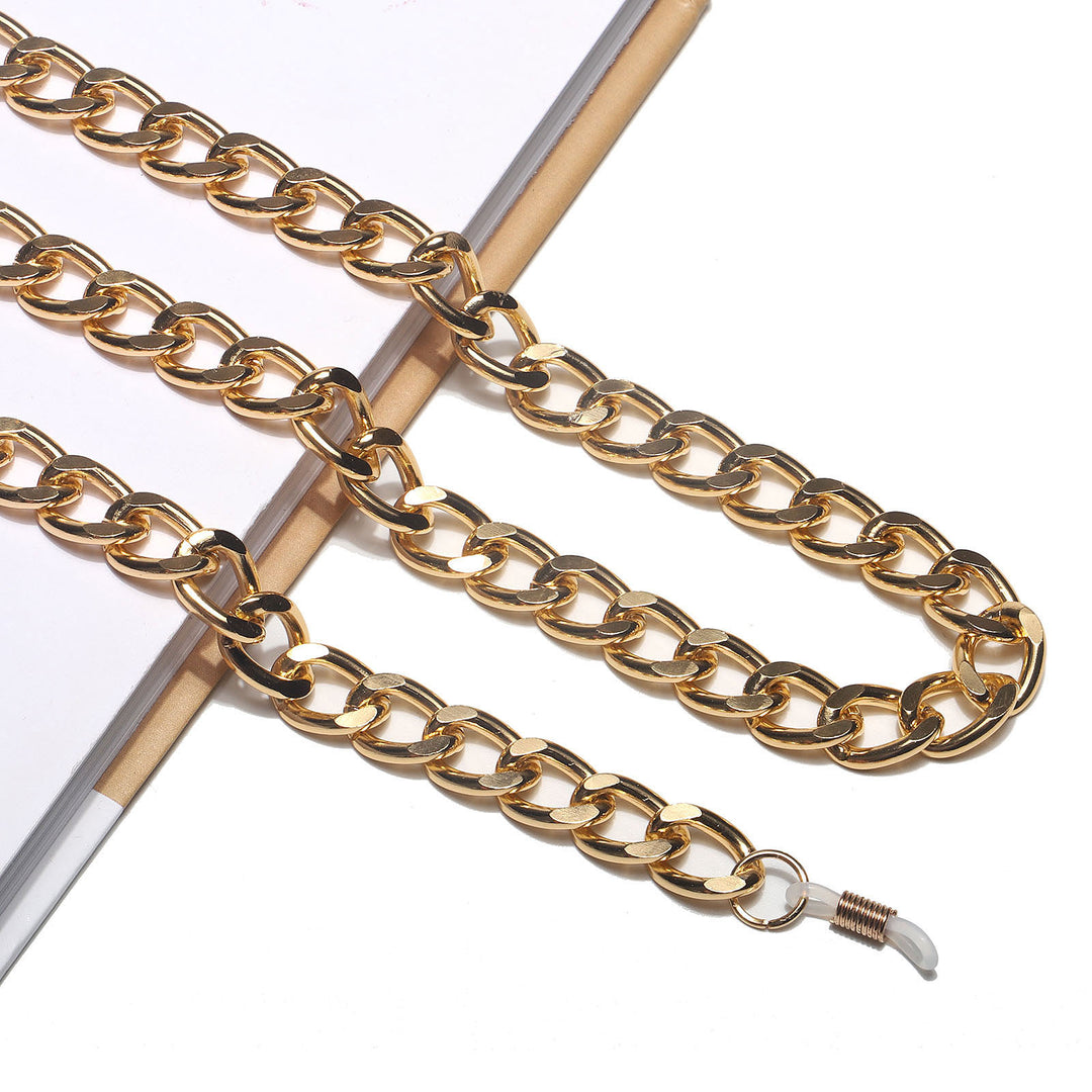 Chunky Metall Brillen Kette Karnz