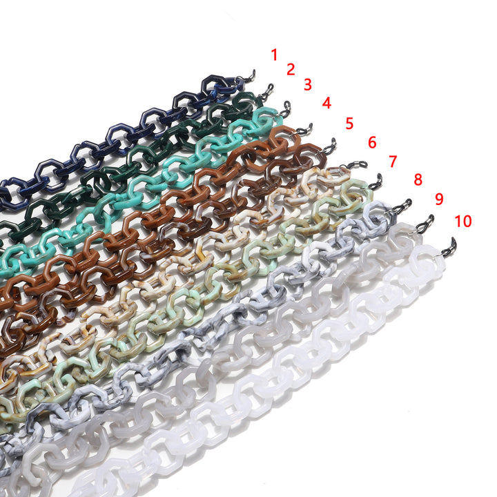 Modischer Chunky Chain Brillenhalter Karnz