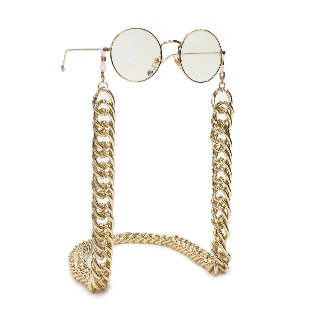 Chunky Metall Brillen Kette Karnz
