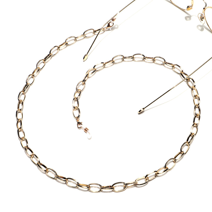Chunky Metall Brillen Kette Karnz