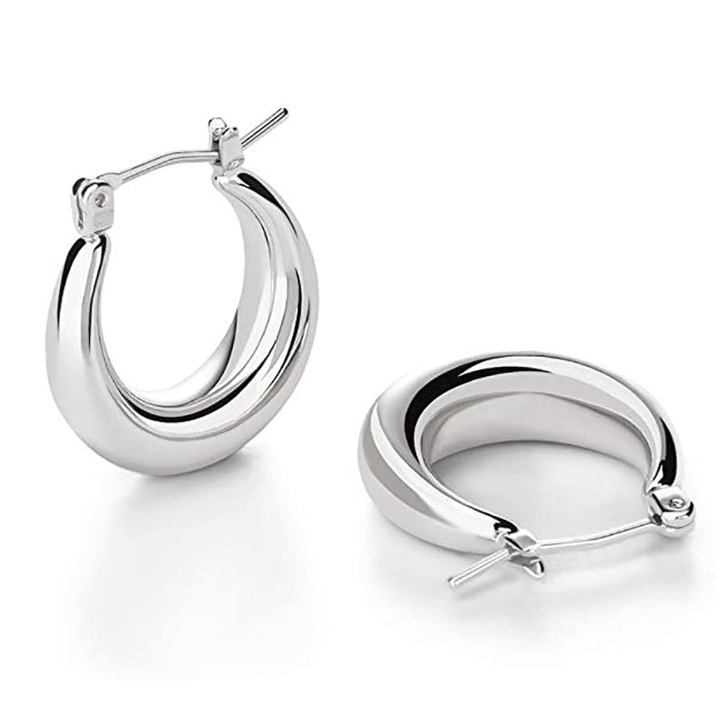Moderne Sleek Creolen Karnz