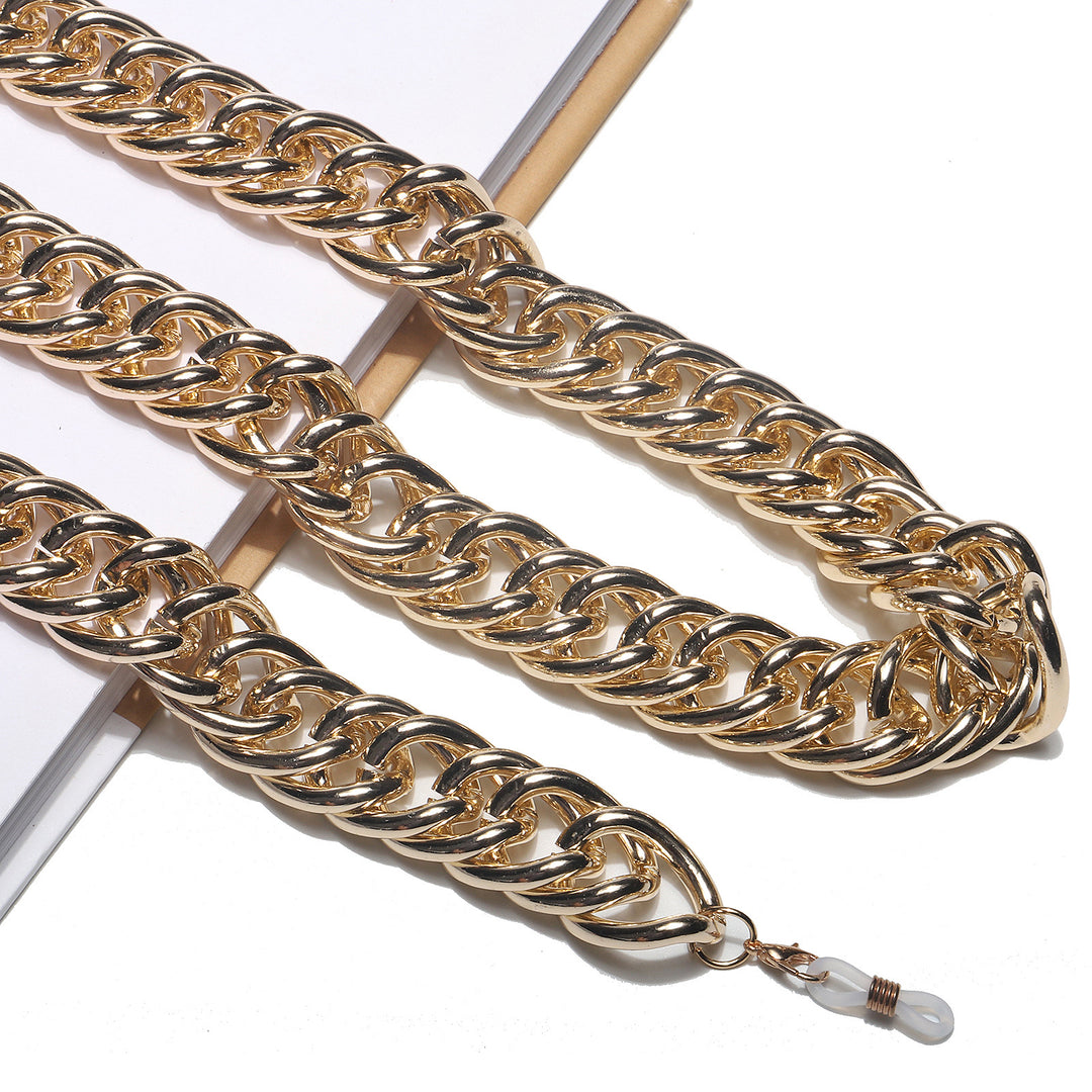Chunky Metall Brillen Kette Karnz