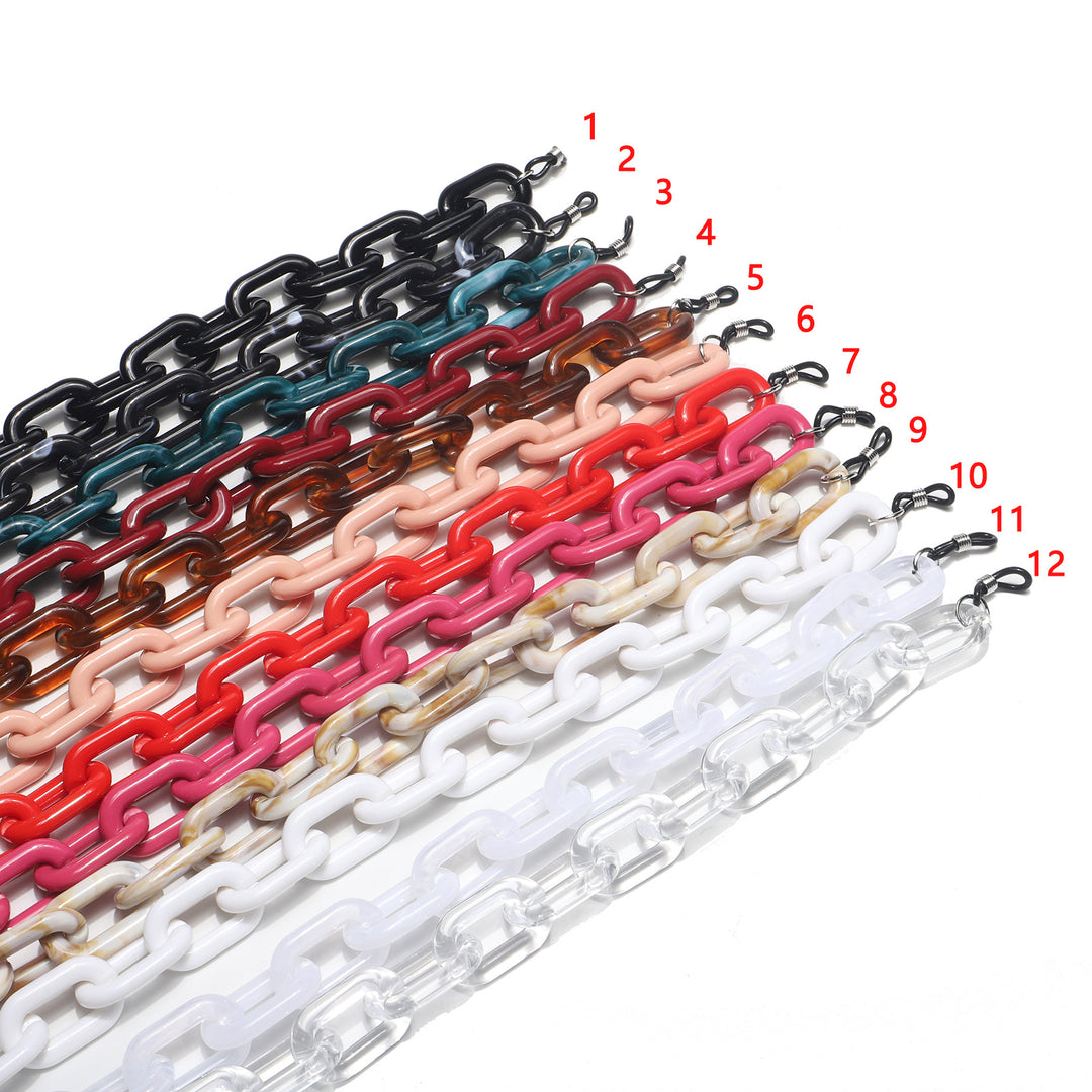 Modischer Chunky Chain Brillenhalter Karnz