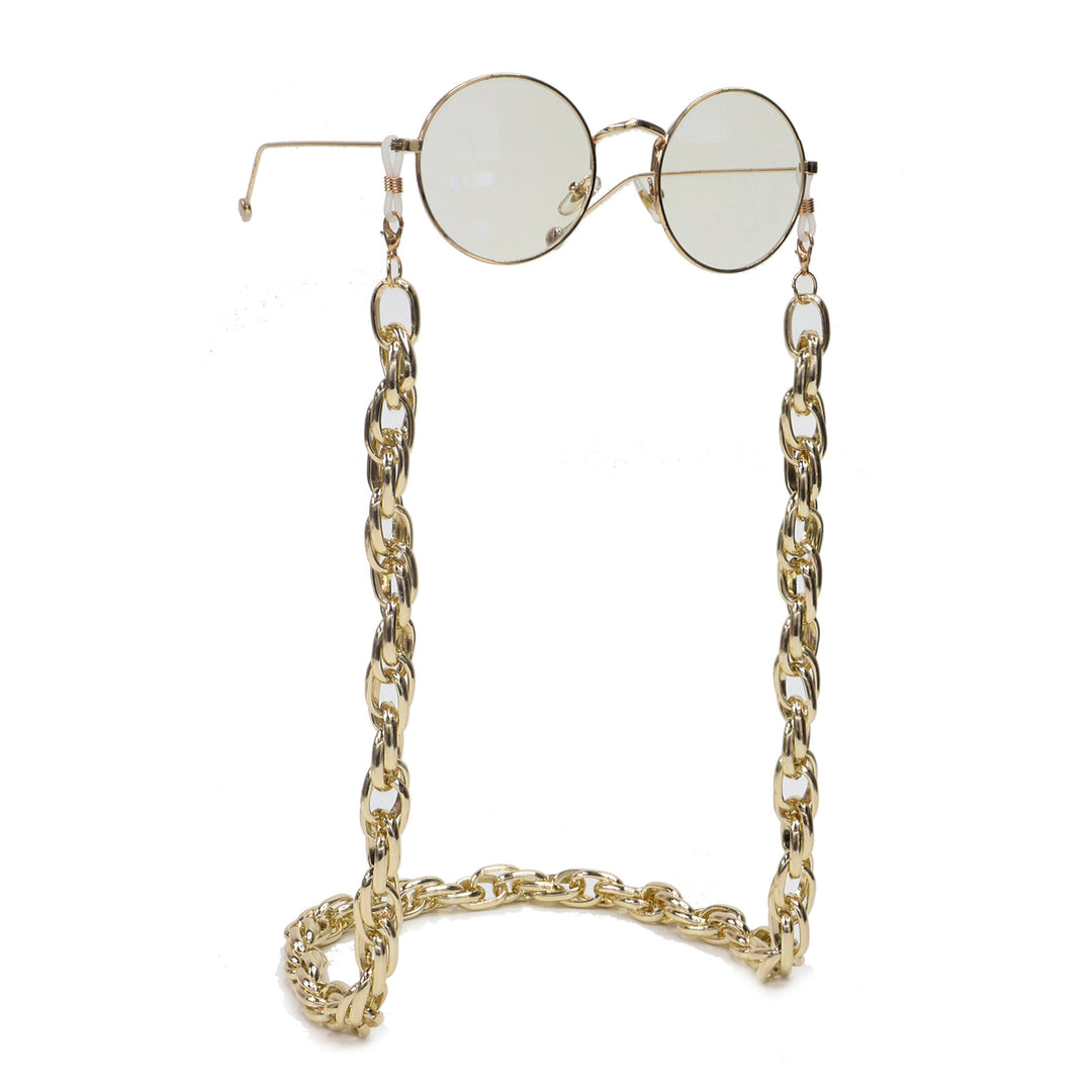 Chunky Metall Brillen Kette Karnz