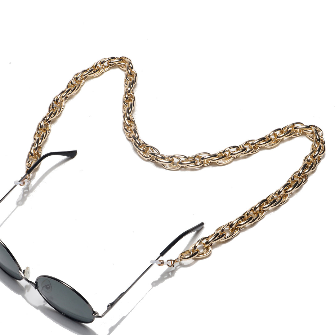 Chunky Metall Brillen Kette Karnz