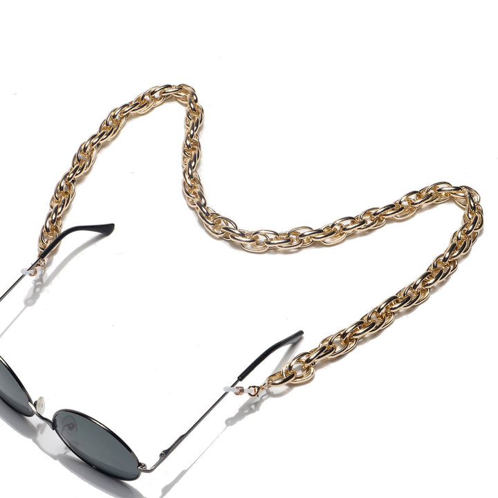Chunky Metall Brillen Kette Karnz