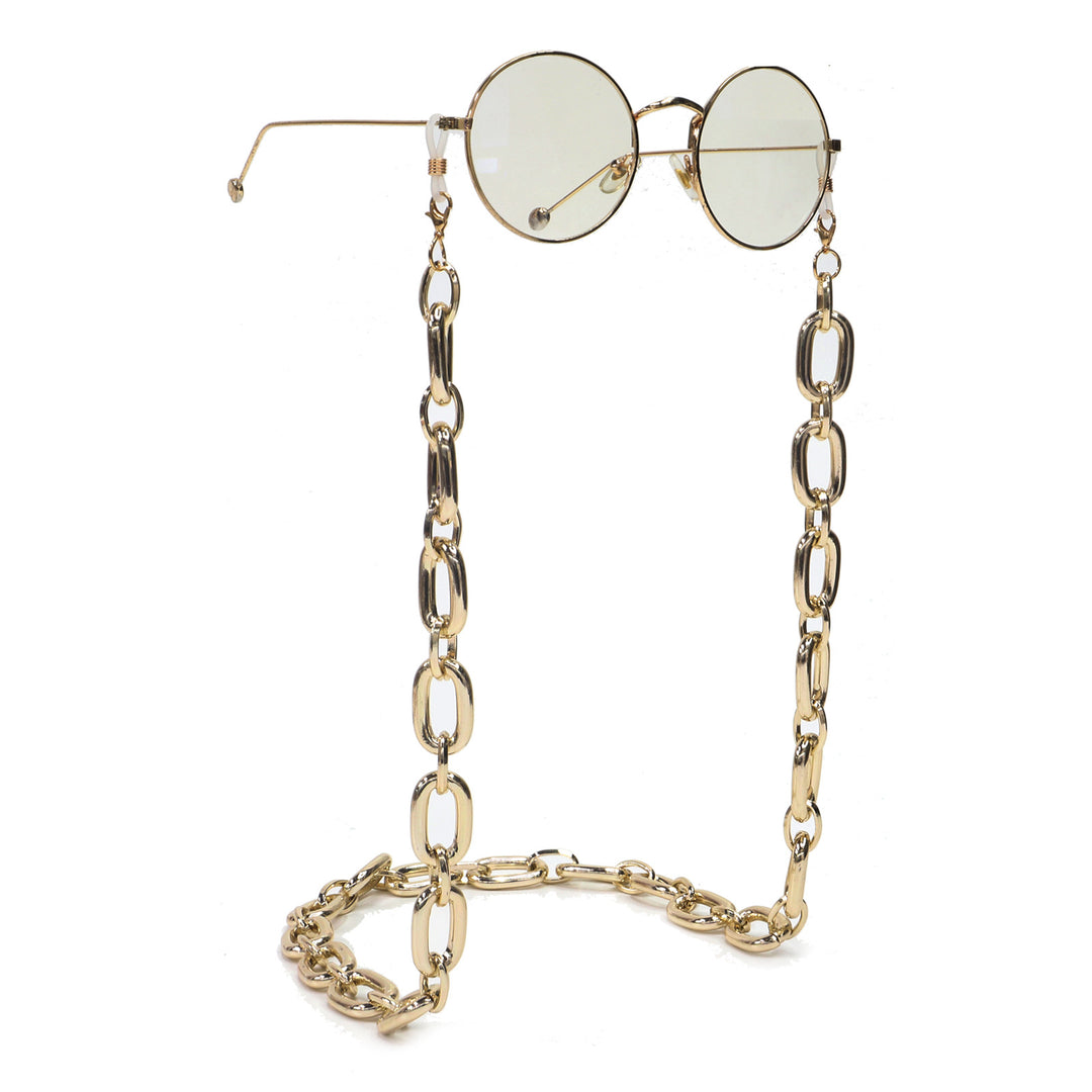 Chunky Metall Brillen Kette Karnz