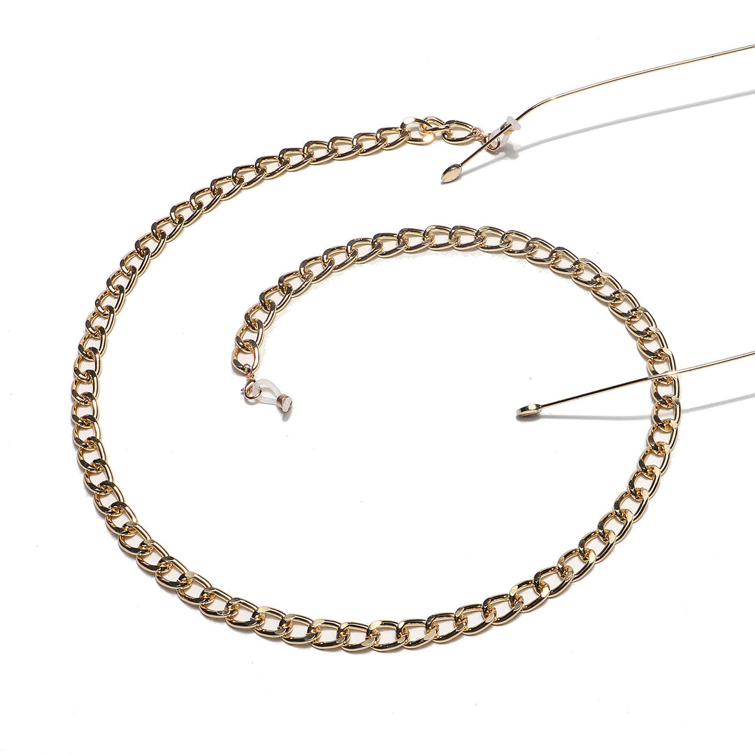 Chunky Metall Brillen Kette Karnz