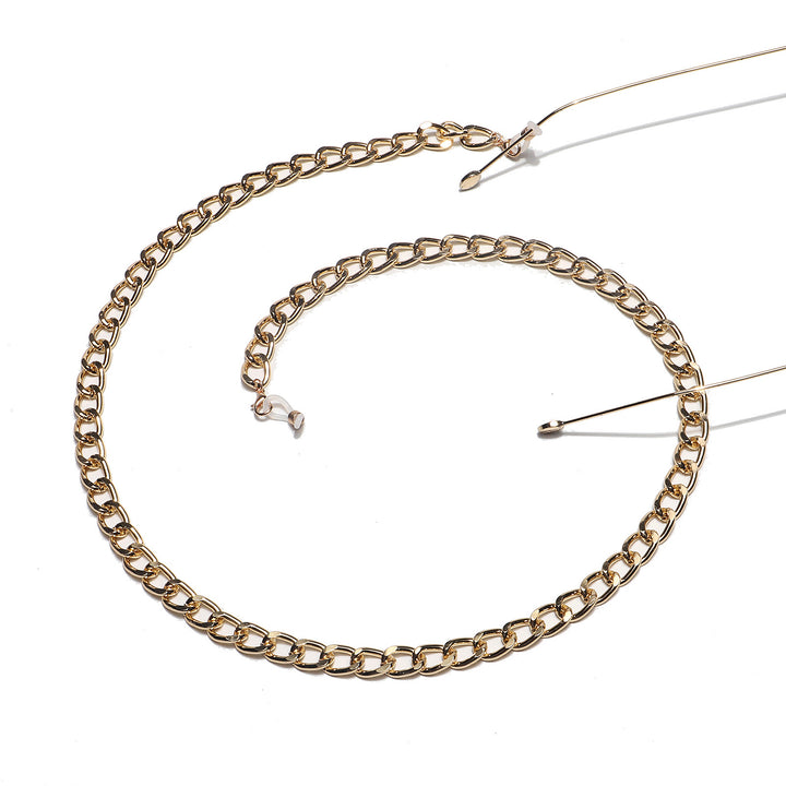 Chunky Metall Brillen Kette Karnz