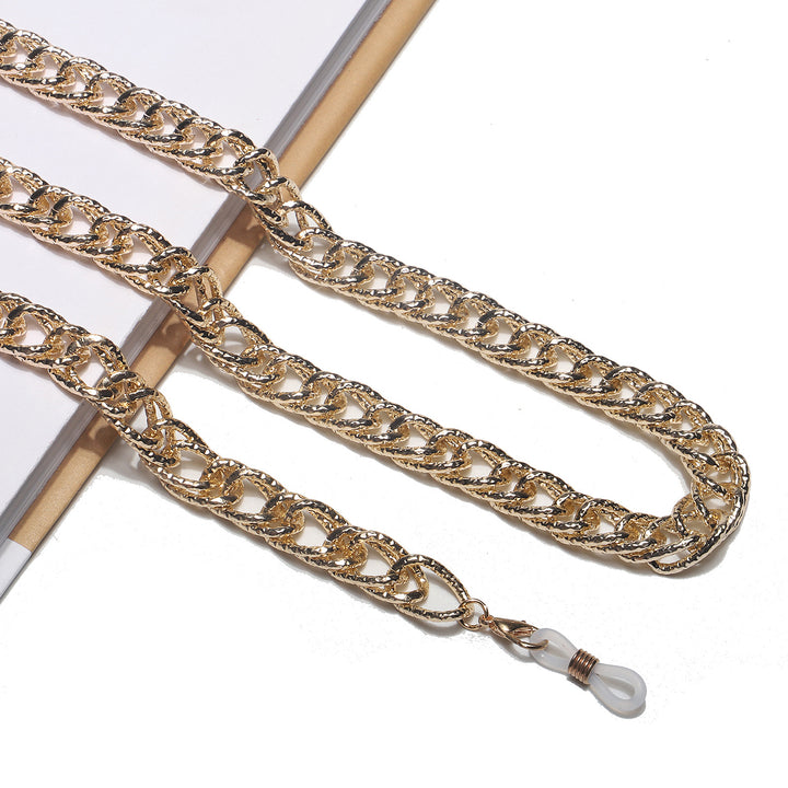 Chunky Metall Brillen Kette Karnz