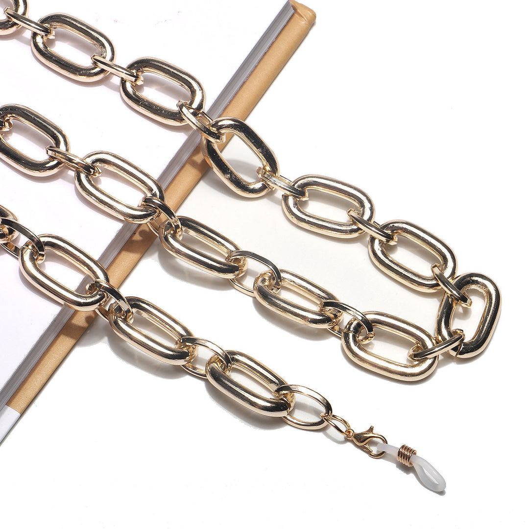 Chunky Metall Brillen Kette Karnz