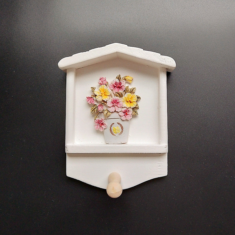 Dekorativer Schlüsselanhänger Wandmontage mit Sonnenblumenmotiv