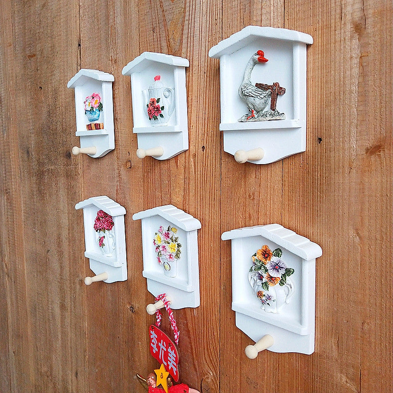 Dekorativer Schlüsselanhänger Wandmontage mit Sonnenblumenmotiv