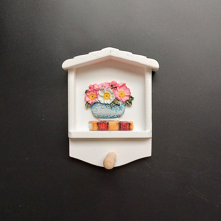 Dekorativer Schlüsselanhänger Wandmontage mit Sonnenblumenmotiv