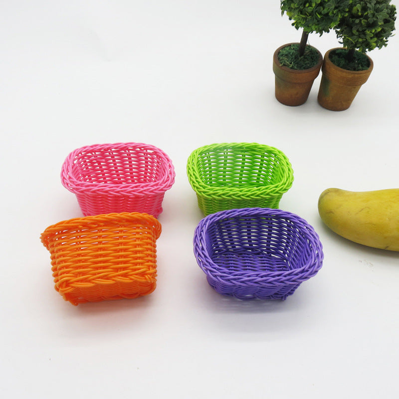 Dekorative handgewebte Obstschale Karnz