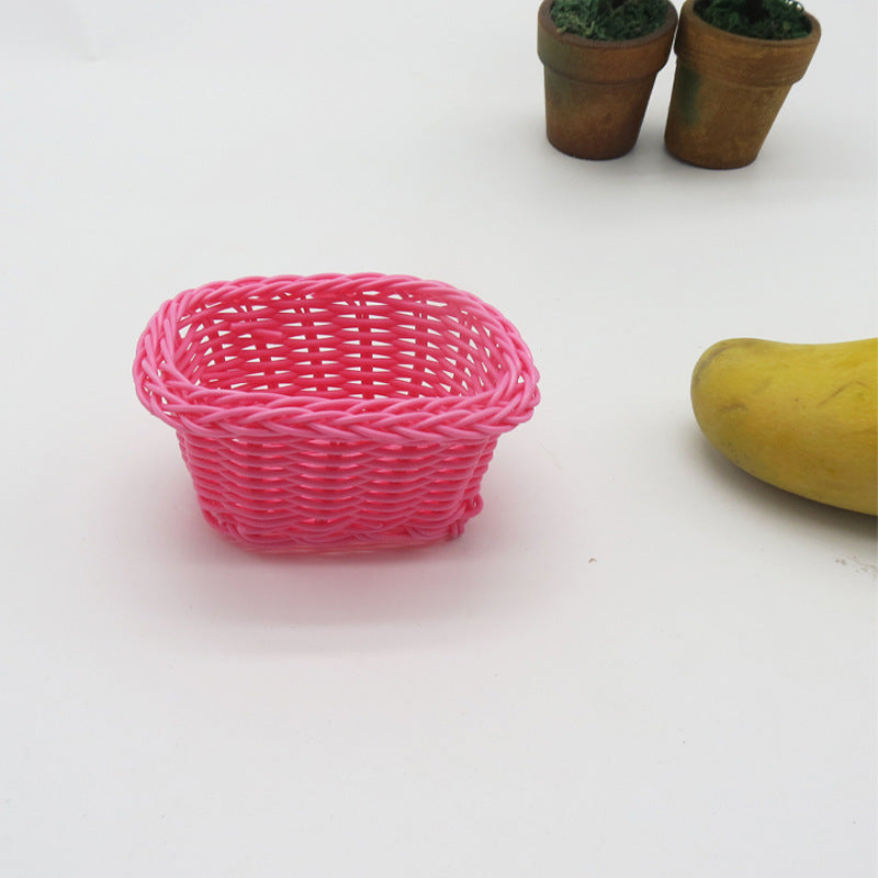 Dekorative handgewebte Obstschale Karnz