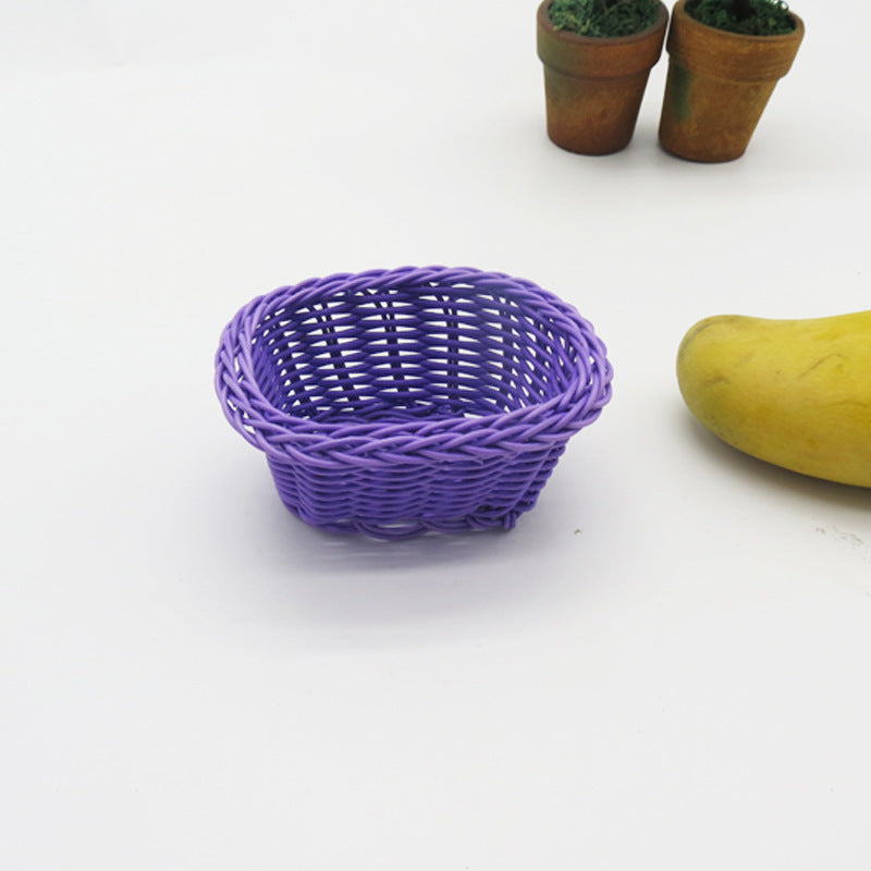 Dekorative handgewebte Obstschale Karnz